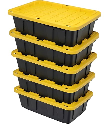 CX BLACK & YELLOW®, 17-Gallon Heavy Duty Tough Storage Container