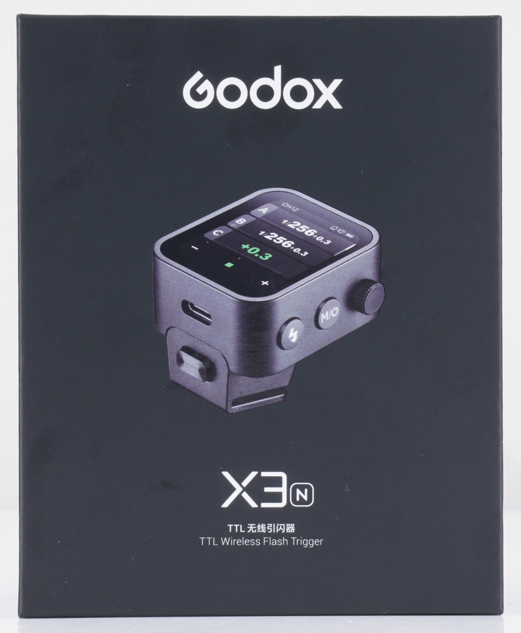 Godox X3-N Touchscreen TTL Wireless Flash Trigger for Nikon Camera, 1/8000s HSS TTL TCM Function, Built-in Battery USB-C Charge Flash Transmitter Compatible with Nikon Z6 D850 D750 D610 D7100 D5300
