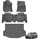 ANBINGO® Floor Mats & Cargo Liner for Toyota RAV4 2013-2018 (Not for Hybrid or Prime) Custom Fit LE/SE/XLE/Limited/Platinum/Adventure, AWD&FWD Full Set Accessories - Black