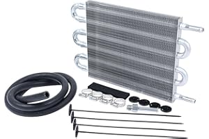 Allstar Performance ALL26704 12' Length x 7.5' High Universal Transmission Cooler Kit with 3/8' Barbed Fitting