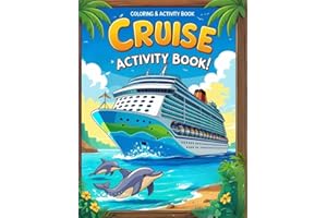 Cruise Activity Book for Kids Ages 7-12: Fun Coloring Pages & Crosswords for Boys & Girls | Perfect Travel Entertainment for 