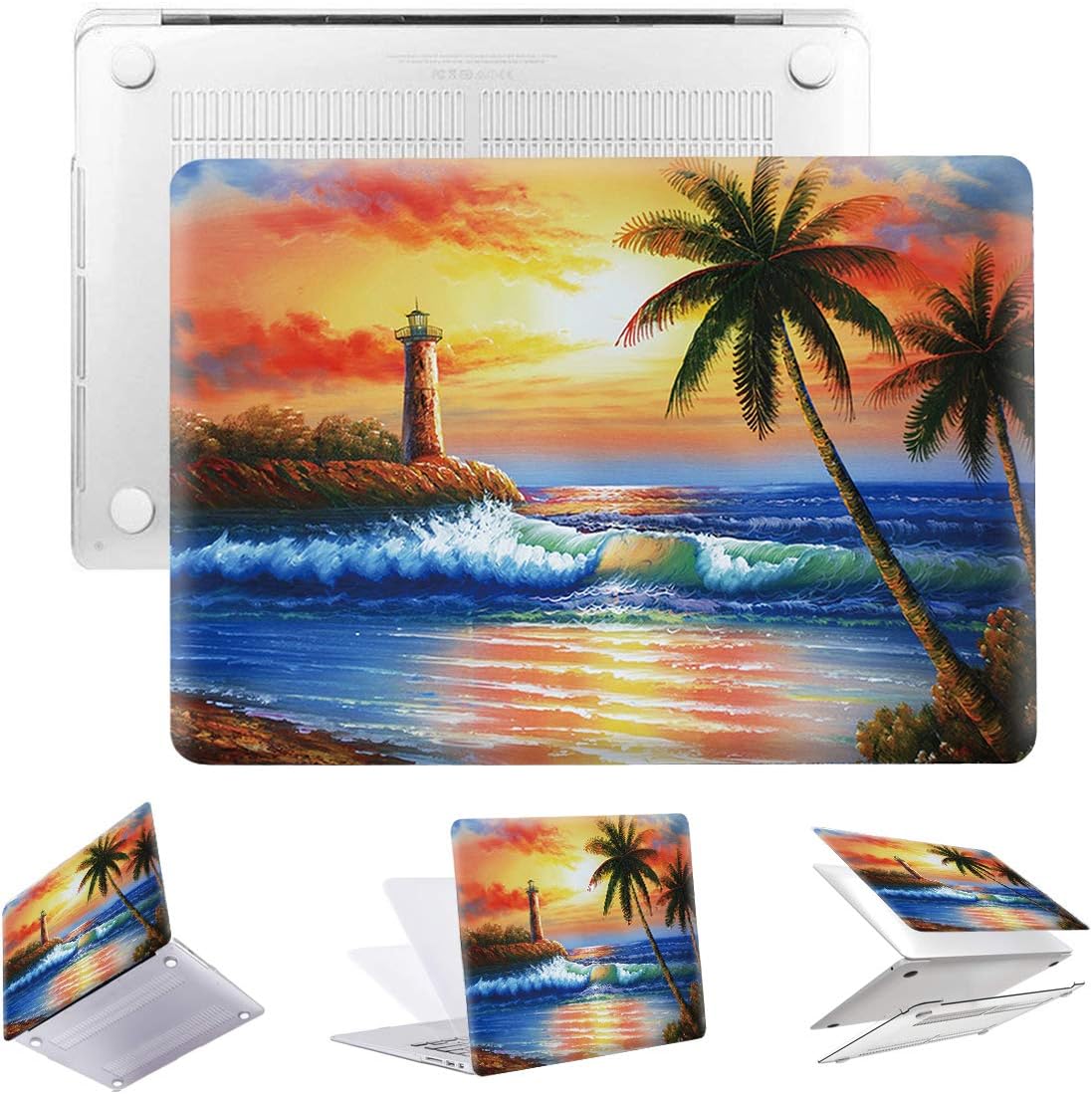 MacBook Pro 16 inch Case 2019 Release A2141 PapyHall Color Painting Plastic Hard Case for Newest MacBook Pro 16 inch with Touch Bar Touch ID Model: A2141 DZ-Beach