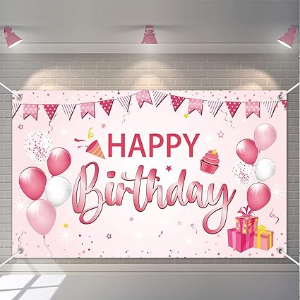 Maison Feuille Fete Banniere Joyeux Anniversaire Pour Filles Enfants Decoration Signe Rose Fetes Occasions Speciales Maison Feuille Fete Banniere Joyeux Anniversaire Pour Filles Enfants Decoration Signe Rose Fetes Occasions Speciales