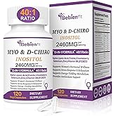13-in-1 Myo Inositol & D-Chiro Inositol for Women PCOS,Hormonal Balance,2460mg-40:1 Ratio,Ovarian Health&Cycle Support Supplement Plus Alpha Lipoic Acid/Folate/Vitex/Magnesium/Multivitamin,120 Veg Cap