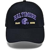 8858 Baseball Cap with City Name Embroidery for Men and Women, Adjustable Strap Casual Street Hat