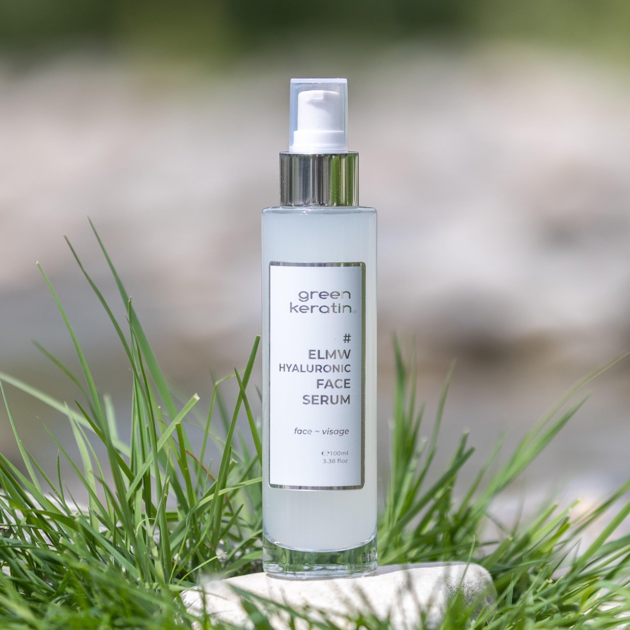 Green Keratin - ELMW Hyaluronic Acid - Face Serum, Original - 100ml