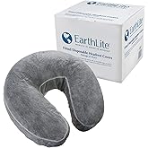 EarthLite Fitted Disposable Face Cradle Covers – Medical-Grade, Soft, Non-Sticking Massage Headrest Covers for Massage Tables