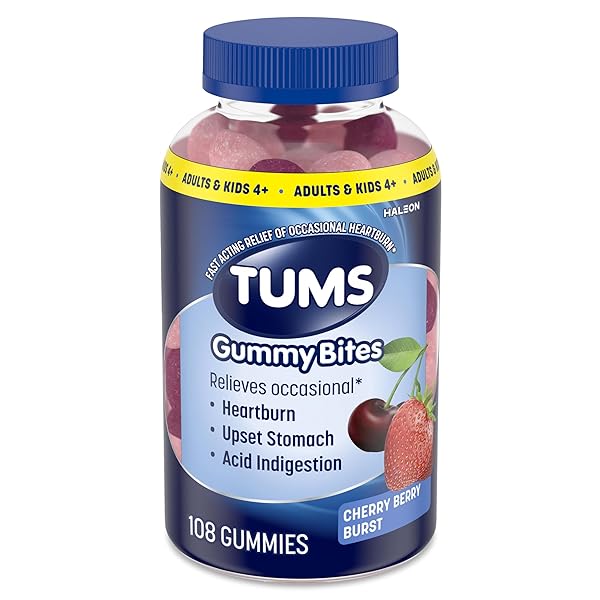 TUMS GUMMY BITES DIETARY SUPPLEMENT FOR OCCASIONAL HEARTBURN...