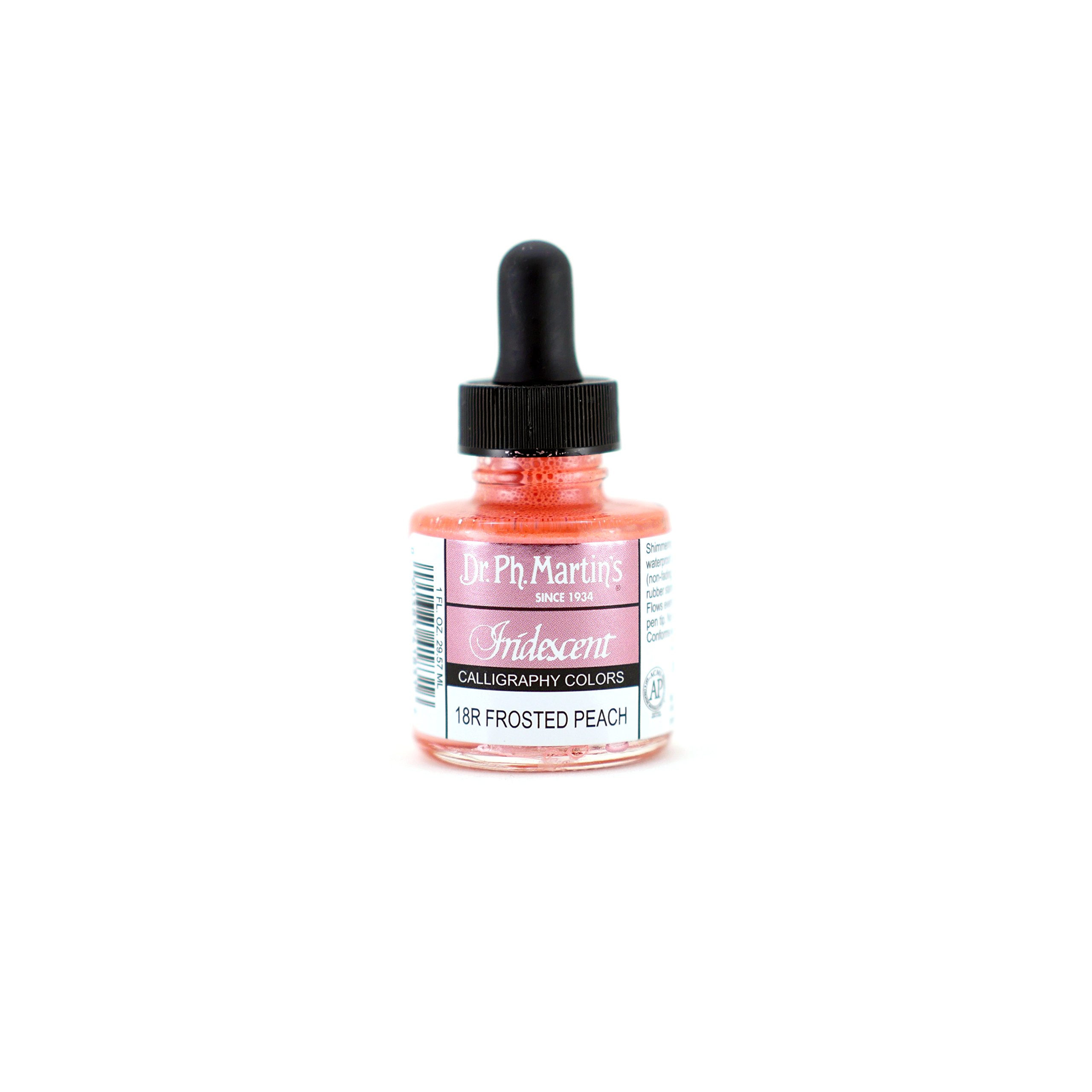 Dr. Ph. Martin's Iridescent Calligraphy Color, 1.0 oz, Frosted Peach (18R)