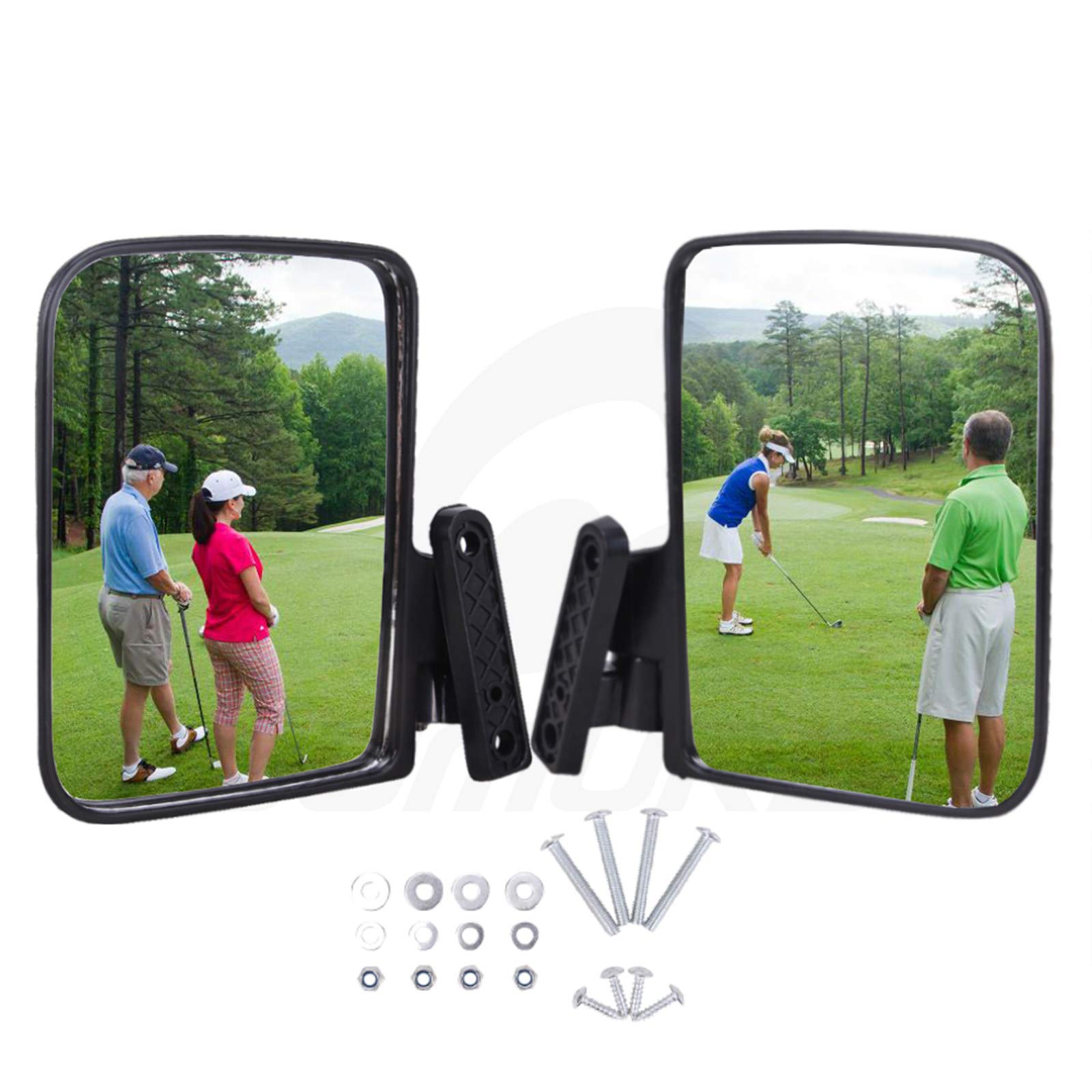 Buy 2x Golf Cart MirrorsUniversal Folding Side View Mirror with
