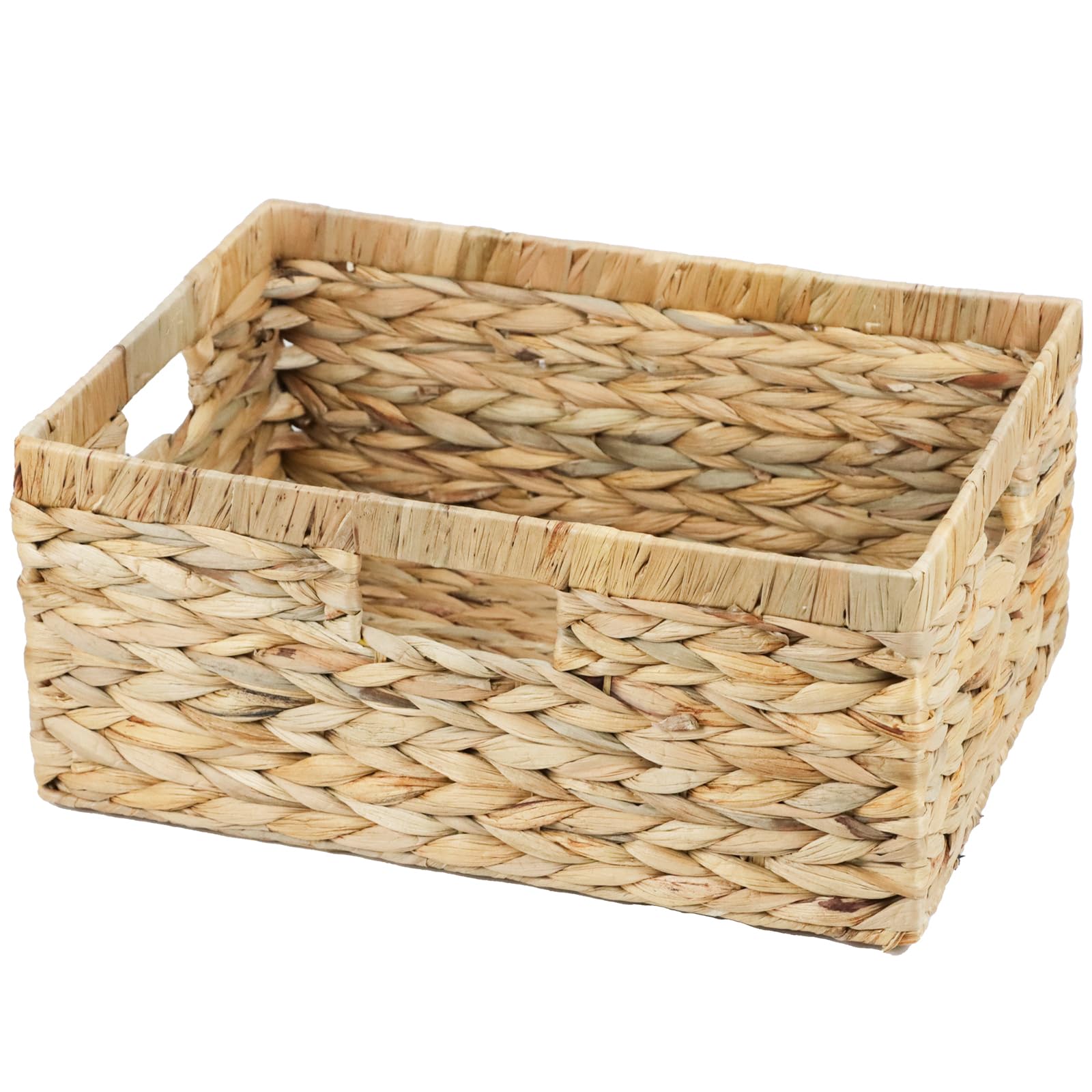 Photo 1 of *USED*
Large Wicker Basket, 15" Water Hyacinth Wicker Storage Baskets for Organizing, Rectangular Storage Baskets for Shelves, Rattan Woven Basket with Built-in Handles, 1 Pack (Natural, Large)