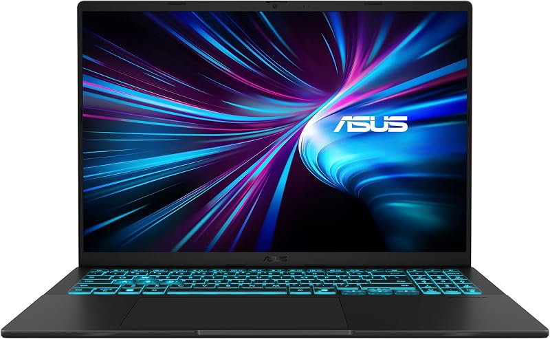 V16 V3607VM-RP011 - Ordenador Portátil Gaming de 16" WUXGA 144Hz (Intel Core 7 240H, 16GB RAM, 1TB SSD, NVIDIA RTX 5060 8GB, Sin Sistema Operativo) Negro Mate - Teclado QWERTY español