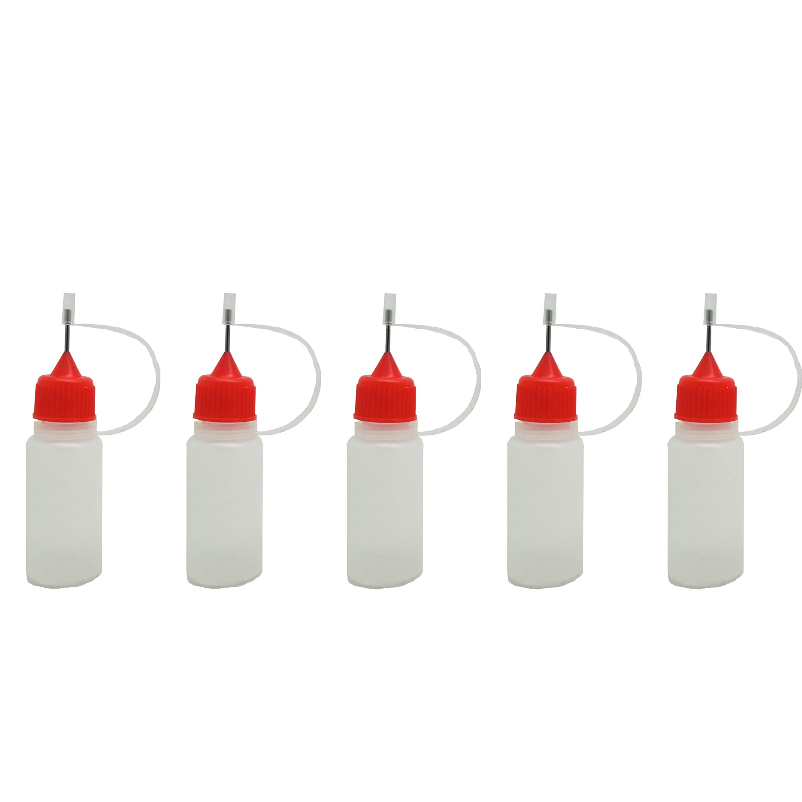 5pcs x Empty Plastic Squeezable Liquid Dropper Filling Bottles E-Juice Needle Tip LDPE (10ml)