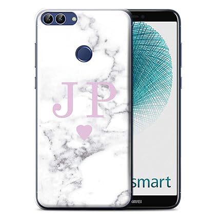 Personalised White Marble Fashion Case For Huawei P Smart Solid