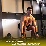 WFX Weight Lifting Hooks Non-Slip Rubber Grips 8mm Neoprene Padding 600 lbs view 7