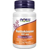 NOW Supplements, Nattokinase 100 mg with 2,000 FUs of Activity, 60 Veg Caps