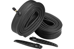 FANSPRO 2 Pack of 16 Inch Bike Tube 16x1.75 16x1.95 16x2.10 16x2.125 Heavy Duty Bicycle Tube with 2 Tire Levers,32mm Schrader Valve Premium Quality Butyl Inner Tube