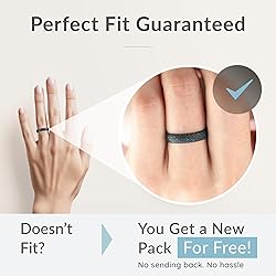 ThunderFit Women Breathable Silicone Promise Rings