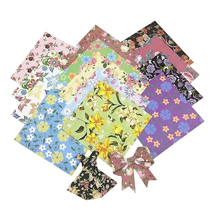 Supvox 60piezas De Origami Doble Cara De Flores De Papel