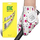 GKandi Kids Golf Glove Left Hand Right Handed Golfer 1 or 2 Pack, Breathable Grip Soft Comfort Elastic Fabric Golf Gloves for Boys Girls Youth Age 3-13