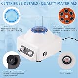YUCHENGTECH 6x10ml Lab Centrifuge 4000RPM 1685xg Benchtop 0-60min Timer 220V view 6