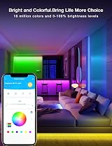 Phopollo Smart WiFi LED Strip Light 30m RGB Bluetooth Alexa Google Home view 2