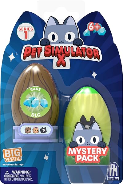 Pet Simulator X Mystery Pets 2 Pack Series 1 Collectible Toy with DLC Code