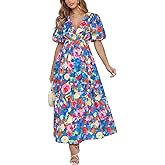 Sissyaki Women's Floral Maxi Dress 2026 Summer Spring Wedding Guest Dress