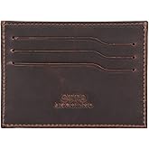 Otto Angelino Genuine Leather Ultra Slim Minimalist Cardholder Wallet - Unisex