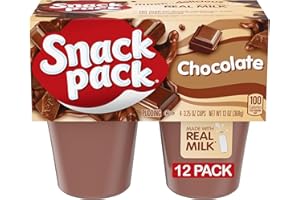 Snack Pack Chocolate Pudding Cups, 3.25 oz., 4-Count (Pack of 12)