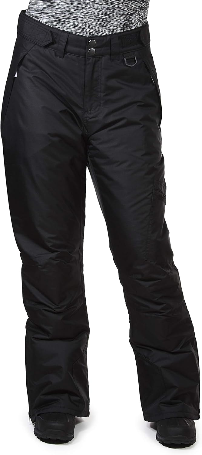 Amazon.com: Swiss Alps Womens Deep Black Insulated Zip-Up Ski Snow Pants, 3XL: Clothing