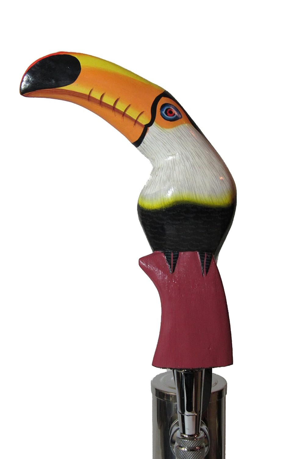 Wooden Toucan Beer Tap Handle Sports Bar Kegerator Breweriana Tiki
