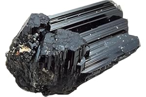 BOMBAY CRYSTALS EXPORT Black Tourmaline Raw Crystals – Large 1.25-2.0” Natural Protection Stones for EMF Shielding, Chakra Healing, Meditation, Reiki, Energy Clearing, Wire Wrapping & Spiritual Home Decor