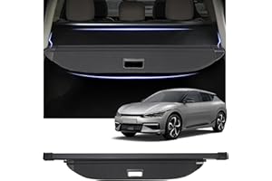 Fannyc Cargo Cover Fit for Kia EV6 2022 2023 2024 Accessories,Retractable Rear Trunk Cover Luggage Security Shield Shade Cover