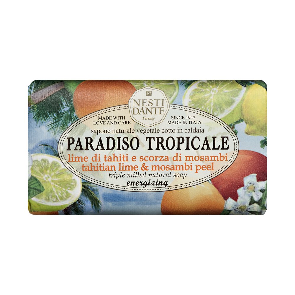 NESTI DANTE Paradiso Tropicale, Tahitian Lime & Mosambi Peel Soap 250 g
