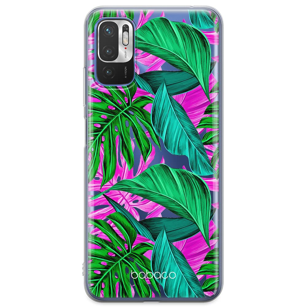 ERT GROUP mobile phone case for Xiaomi REDMI NOTE 10 5G / POCO M3 PRO original and officially Licensed Babaco pattern Plants 004 adapted to the shape of the mobile phone, partially transparent