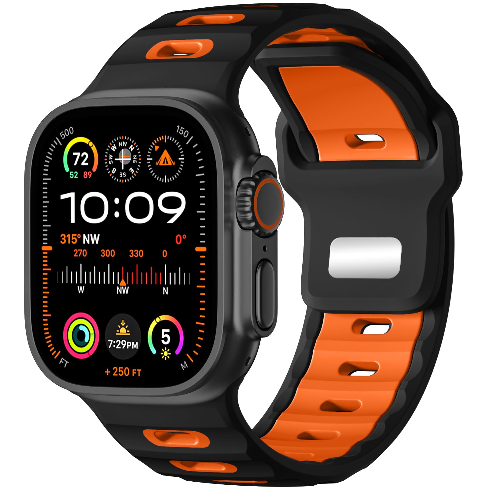 Wepro Sport Bands for Apple Watch Ultra 3 Band Ultra 2 Ultra Band 49mm 46mm 45mm 44mm 42mm for Men, Waterproof Soft Silicone Rugged Ocean Breathable Strap for iWatch Series 11 10 9 8 7 6 5 4 3 2 1 SE