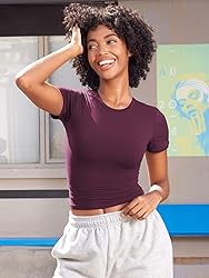 YEOREO Women T Shirt Double Lined Fitted Sweeney