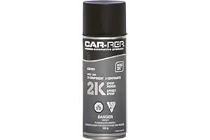 Car-Rep® 2K Epoxy Primer with Wise 2K Technology, Suitable for All Kinds of Metals, Carbon Fiber Substrates, Most Automotive Plastics, Grey, 11oz Aerosol Can