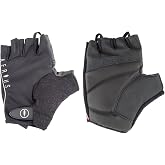 AERIUS Classic Short Finger Cycling Gloves - SO-2202 (Black - M) | Aerius Classic Unisex Fingerless Cycling Gloves with Reflective Piping