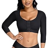 EUYZOU Arm Compression Sleeves for Women Post Surgery Front Closure Bra Slimming Arm Lipo Shapewear Top