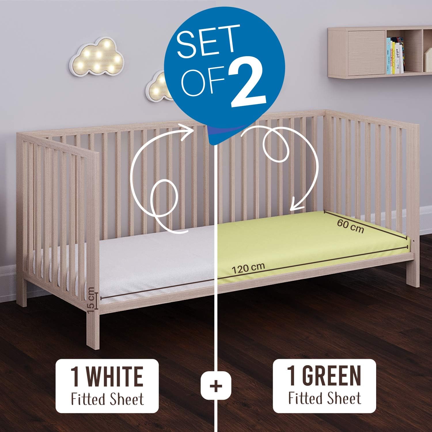 brushed cotton cot sheets