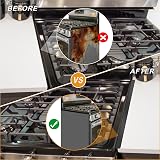 VANROUG 4Pcs Stainless Steel Stove Gap Covers Adjustable 13.8-27.5in Black view 5