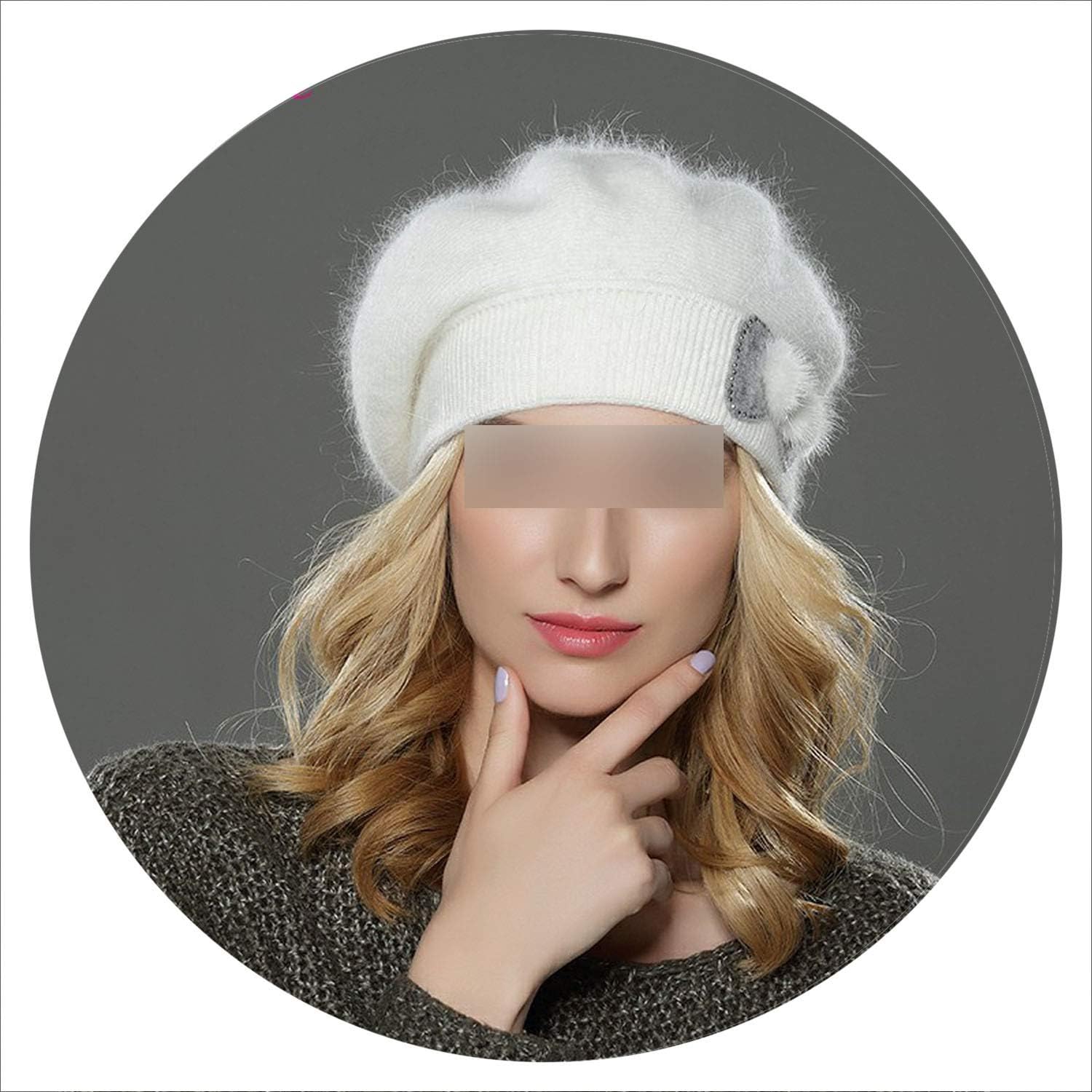 angora beret hat