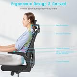 nasapaluro Office Desk Chair Ergonomic High Back with Adjustable Headrest view 6