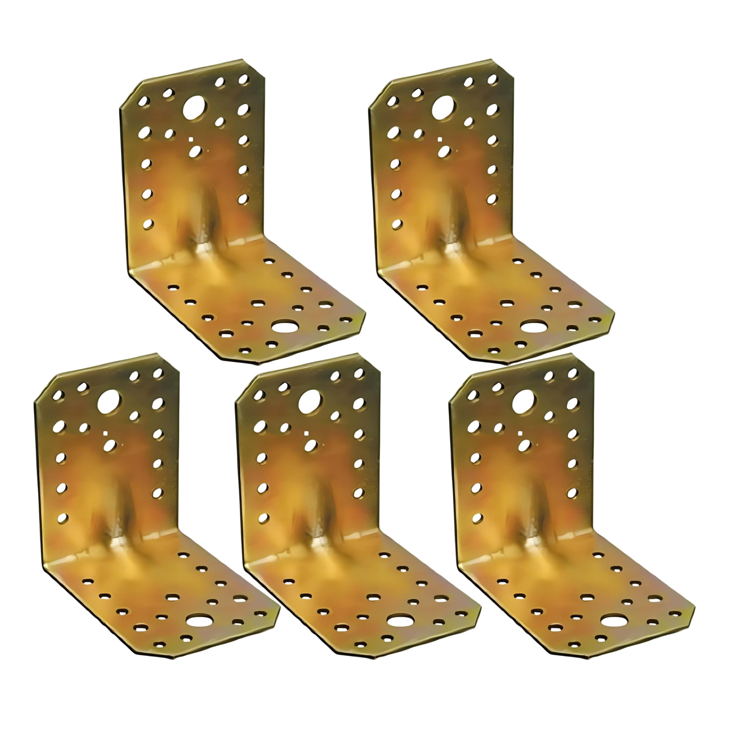 Curved Corner Plate for Beams - Corner Junction Square - Beam Support Bracket - Mounting Plate Corner Bracket for Porches, Pergolas (Tropicalized, 90 x 100 x 100 mm)
