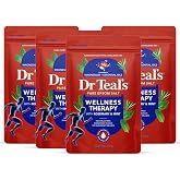 Dr Teal's Pure Epsom Salt Soak, Wellness Therapy with Rosemary &amp; Mint, 3 lbs (Pack of 4)