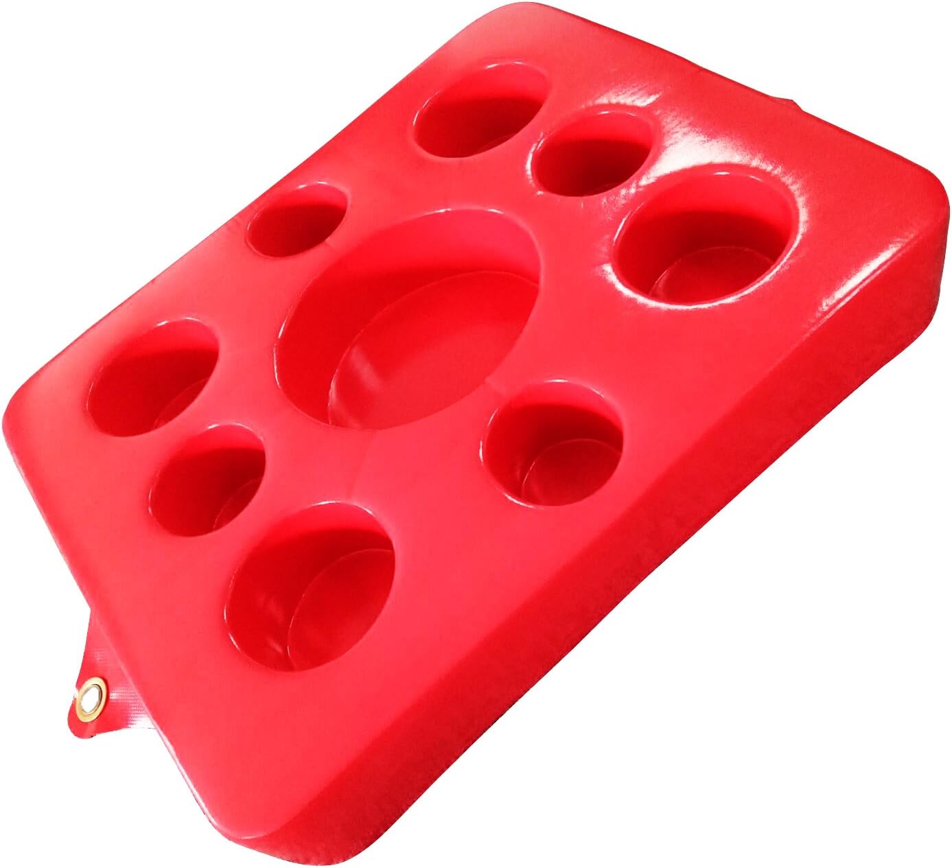 Phiihp floating mini pool tray drink holder for spa or pool (Red)