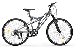 MarKnig Mountain Bike for Adult Men Women, 26 Inch 7 Speed Mountian Bicycle with Dual Full Suspension, Dual V Brake MTB Bicycle, Multiple Colors