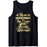 Aries Woman Aries Zodiac Sign Aries Horoscope Tank Top